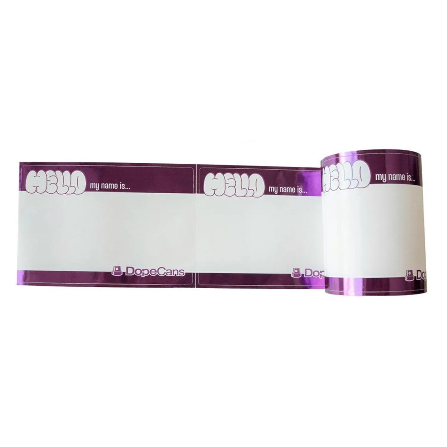 Hello My Name Is - Violet Metallic - 50pcs