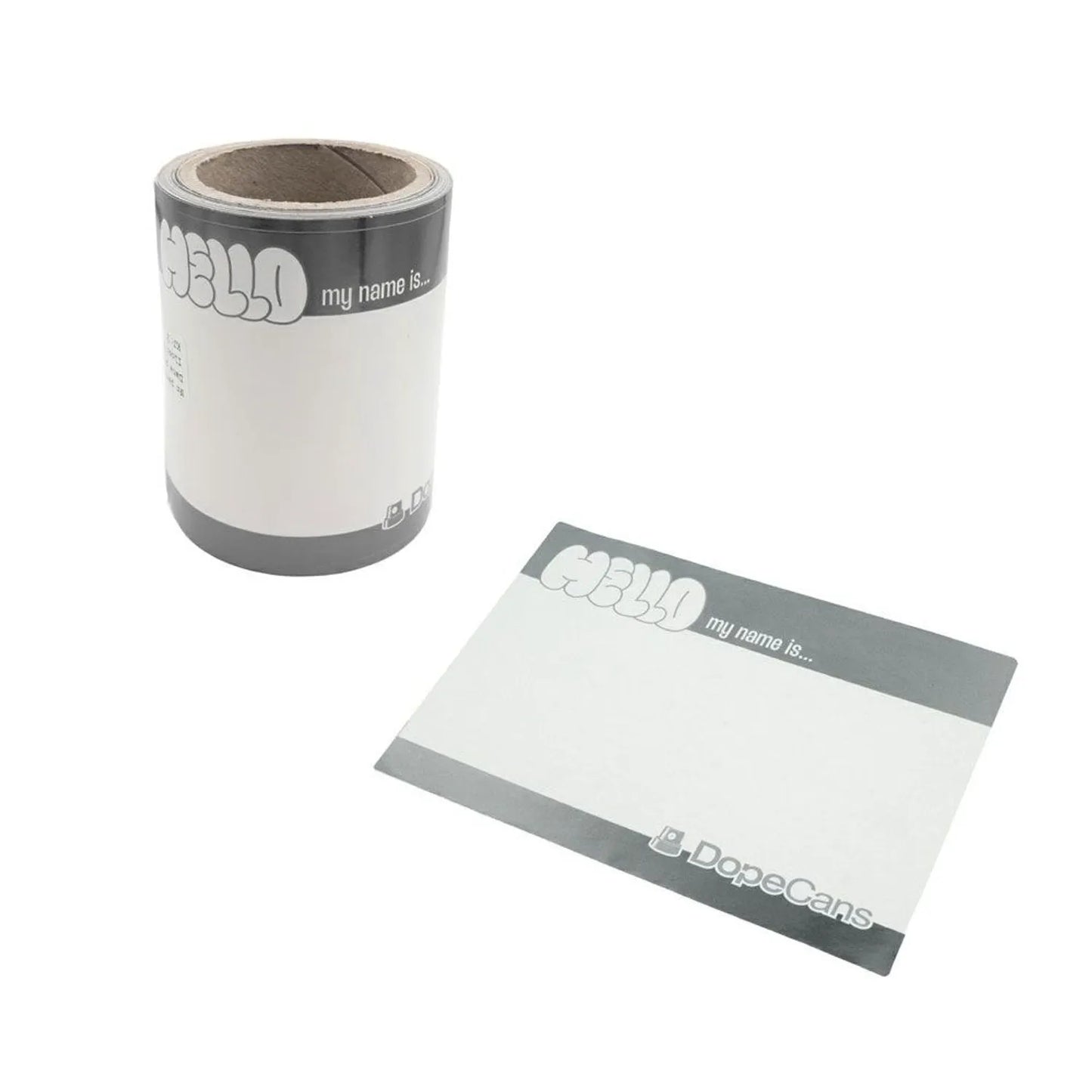 Hello My Name Is - Silver Metallic - 50pcs