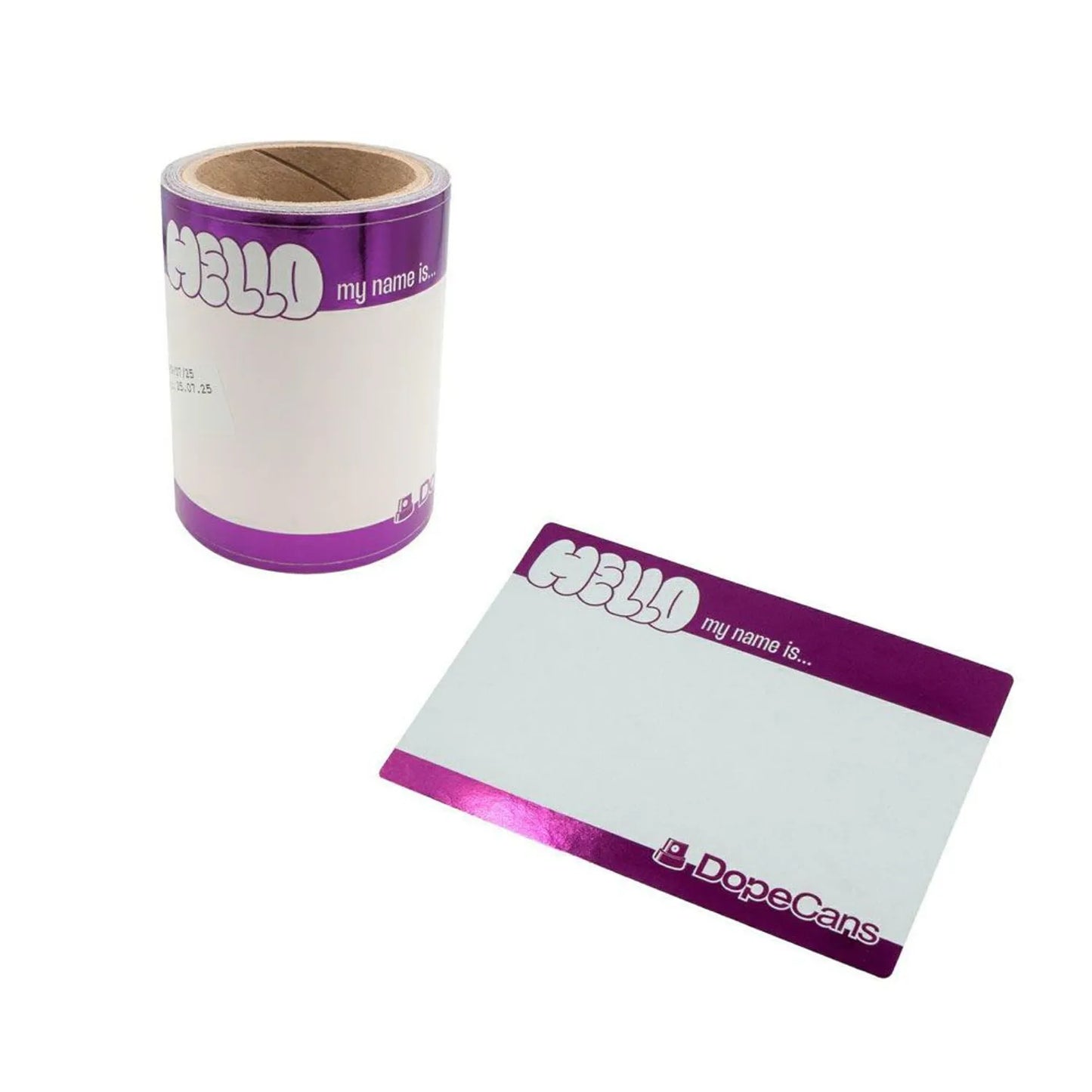 Hello My Name Is - Violet Metallic - 50pcs