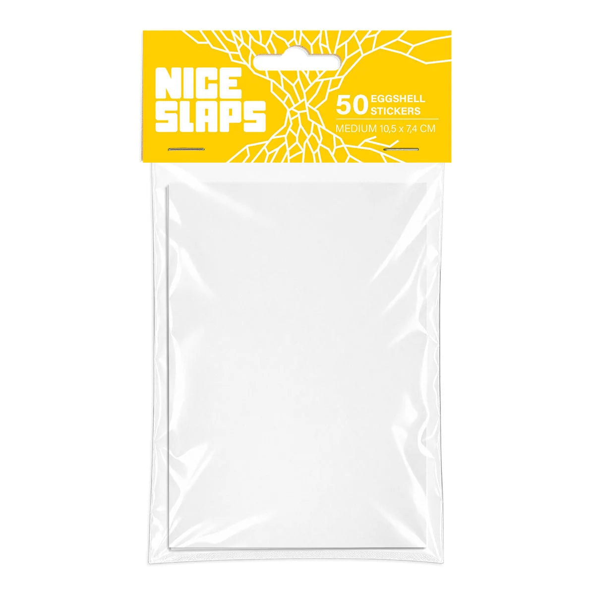 Eggshell Sticker Blanks White, Medium 50pcs