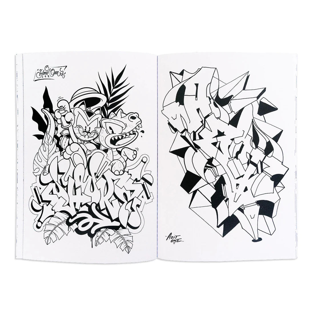 Sketchy Graffiti Coloring Book